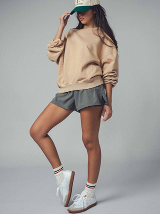 Organic Cotton Crew Neck Comfort Washed Sweatshirt