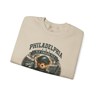 Philadelphia "Go Birds" Bear Crewneck Sweatshirt