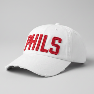 White Embroidered Phillies “Phils” Cap