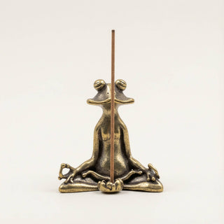 Zen Brass Incense Frog - Fitkitty Culture Athleisure Wear, Yoga Wear &  Women's Clothing