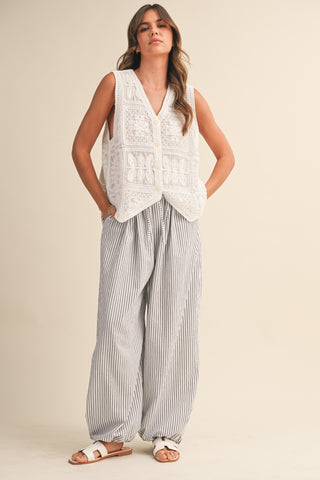 Beach Stripe Balloon Pants - Fitkitty Culture Athleisure Wear, Yoga Wear &  Women's Clothing