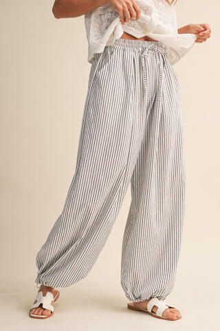Beach Stripe Balloon Pants - Fitkitty Culture Athleisure Wear, Yoga Wear &  Women's Clothing