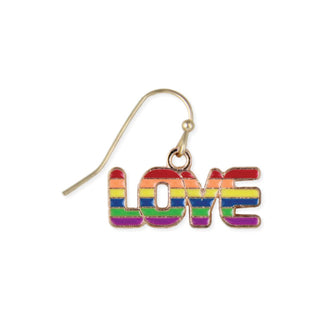 Rainbow Love Earrings – Shine Your Light

Spread sunshine and good vibes with every step in our Rainbow Love Earrings—your daily dose of color, courage, and connection. Set on a gleaming gold-tone base and finished with vibrant enamel, each playful letter of “LOVE” beams with a kaleidoscope of hues, reminding you (and everyone around you) that harmony is always in style.

Whether you’re dancing through a festival, grabbing coffee with friends, or just dressing to match your mood, these earrings are your go-