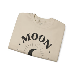 Moon Tribe Crewneck Sweatshirt – Crescent Moon Graphic Cozy Pullover
