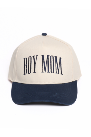BOY MOM Embroidery Two Tone 5 Panel Cap - Fitkitty Culture Athleisure Wear, Yoga Wear &  Women's Clothing