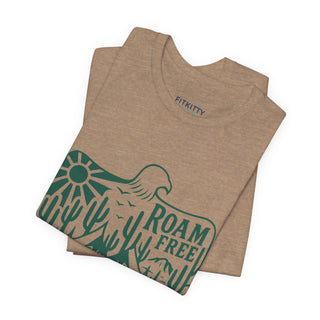Roam Free Eagle Tee — Desert Adventure Graphic T-Shirt - Fitkitty Culture Athleisure Wear, Yoga Wear &  Women's Clothing