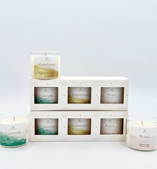 Mini Intention Votive Scented Candle Gift Set ~ Gratitude - Fitkitty Culture Athleisure Wear, Yoga Wear &  Women's Clothing