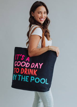 Navy Poolside Bliss Tote