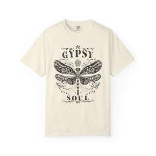 Gypsy Soul Dragonfly T‑Shirt — Boho Vintage Graphic Tee