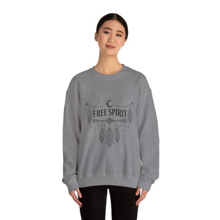 Free Spirit Dreamcatcher Crewneck Sweatshirt - Fitkitty Culture Athleisure Wear, Yoga Wear &  Women's Clothing