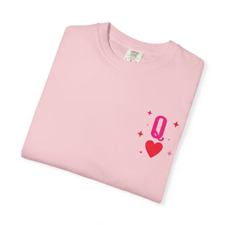 Queen of Hearts Graphic T-Shirt — Playful Card Tee (Pink Card Design) - Fitkitty Culture Athleisure Wear, Yoga Wear &  Women's Clothing