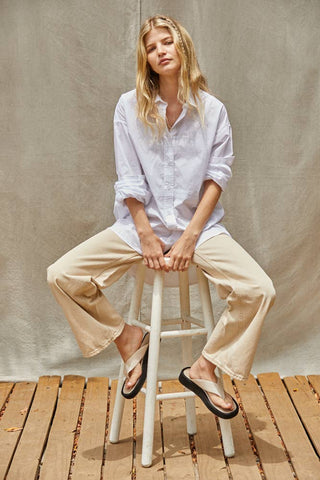 Cotton Button Down Shirt with Pockets