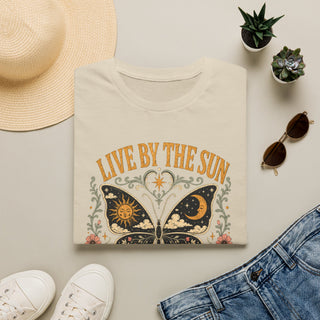 Live By The Sun Love By The Moon Butterfly T-Shirt