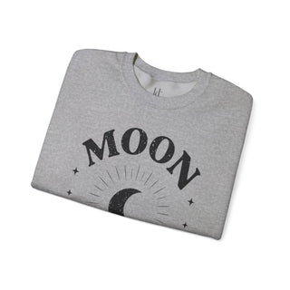 Moon Tribe Crewneck Sweatshirt – Crescent Moon Graphic Cozy Pullover