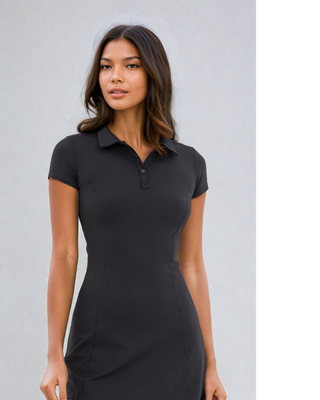 Comfort Polo Dress, Dress, Fitkitty Culture Athleisure Wear, Yoga Wear & Leggings, Fitkitty Culture Athleisure Wear, Yoga Wear & Leggings