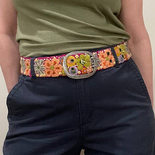 Wildflowers Embroidered Wool Belt - Fitkitty Culture Athleisure Wear, Yoga Wear &  Women's Clothing