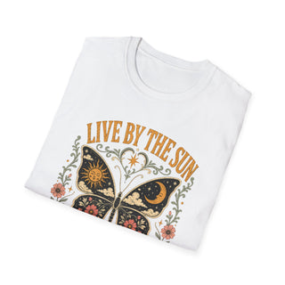 Live By The Sun Love By The Moon Butterfly T-Shirt