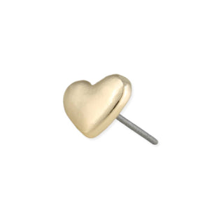 The Kiss Fine Art Gold Heart Earrings - Fitkitty Culture Athleisure Wear, Yoga Wear &  Women's Clothing