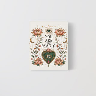You Are The Magic Canvas Wall Art — Mystical Lotus Spiritual Decor