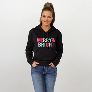 Merry & Bright Hooded Sweatshirt - Fitkitty Culture Athleisure Wear, Yoga Wear &  Women's Clothing
