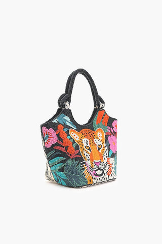 Tropical Leopard Embellished HandBags - Fitkitty Culture Athleisure Wear, Yoga Wear &  Women's Clothing