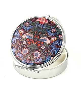 William Morris Strawberry Thief Round Pill Box