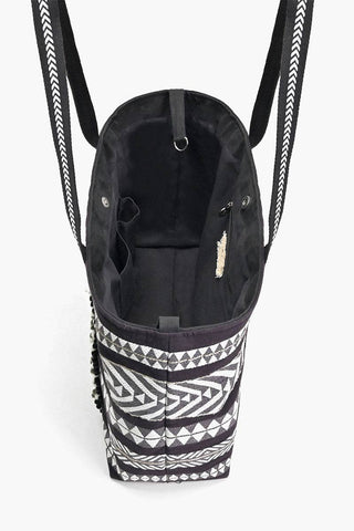Ikat Noir Elegance Tote - Fitkitty Culture Athleisure Wear, Yoga Wear &  Women's Clothing