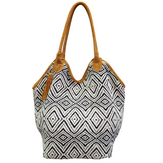 Black and White Diamond Bucket Tote Bag (DR4879) - Fitkitty Culture Athleisure Wear, Yoga Wear &  Women's Clothing