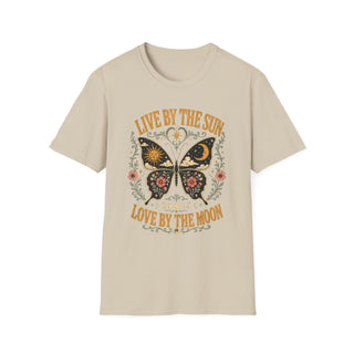 Live By The Sun Love By The Moon Butterfly T-Shirt
