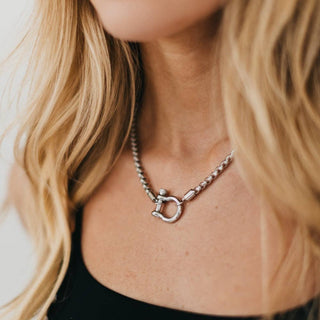 Lucky Me Horseshoe Toggle Necklace - WATERPROOF - Fitkitty Culture Athleisure Wear, Yoga Wear &  Women's Clothing