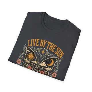 Live By The Sun Love By The Moon Butterfly T-Shirt