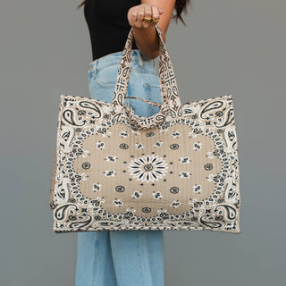Tan Bandana Weekend Tote – featured product view