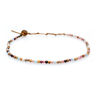 Peace + Happiness 4 mm Healing Necklace