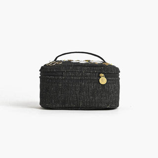 cloth travel makeup bag The Queen Bee Embellished Travel Makeup Bag – Handcrafted Luxe