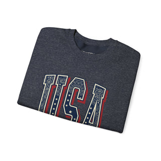 Vintage USA Graphic Sweatshirt | 4th of July Americana, Stars & Stripes
