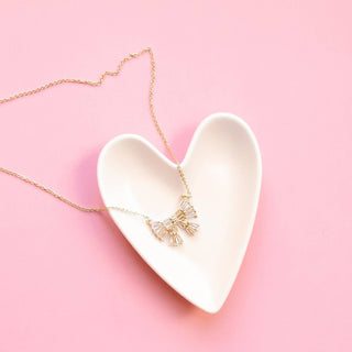 Heart-Shaped Ceramic Trinket Dish