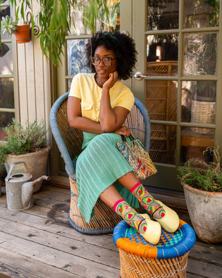 Sock Candy Avocado Lover Sheer Crew Sock