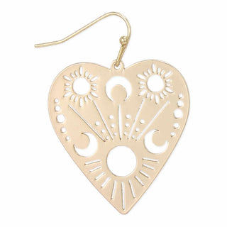 Celestial Planchette Gold Earrings