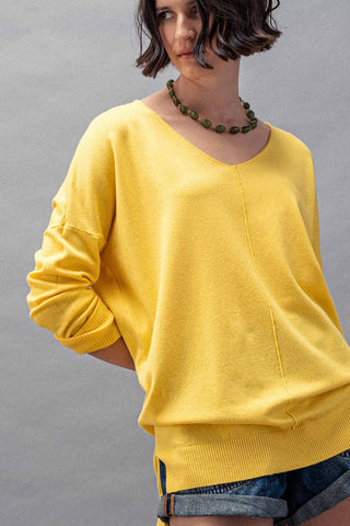 "Spring Serenade" High-Low Tunic Sweater