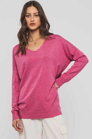 "Spring Serenade" High-Low Tunic Sweater