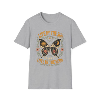 Live By The Sun Love By The Moon Butterfly T-Shirt