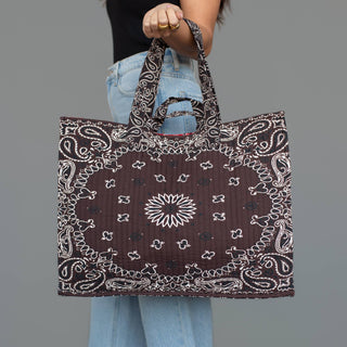 Brown Bandana Weekend Tote – featured product view