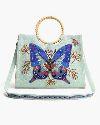 Periwinkle Blue Butterfly Tote