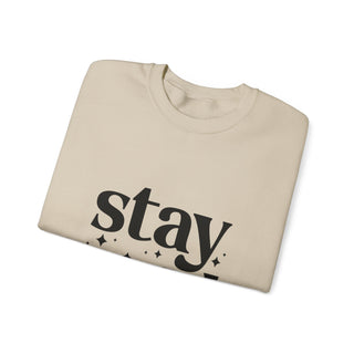 Stay Wild Crewneck Sweatshirt — Minimal Monochrome Graphic Pullover - Fitkitty Culture Athleisure Wear, Yoga Wear &  Women's Clothing