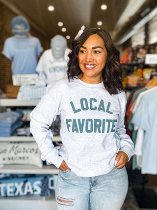 Local Favorite Crewneck Sweatshirt – Support Local, Stay Cozy