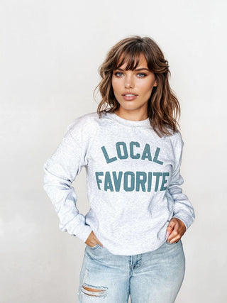 Local Favorite Crewneck Sweatshirt – Support Local, Stay Cozy - Fitkitty Culture Athleisure Wear, Yoga Wear &  Women's Clothing