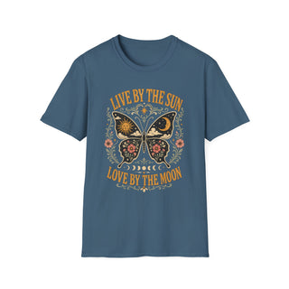 Live By The Sun Love By The Moon Butterfly T-Shirt
