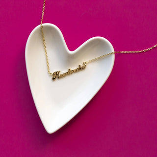 Heart-Shaped Ceramic Trinket Dish