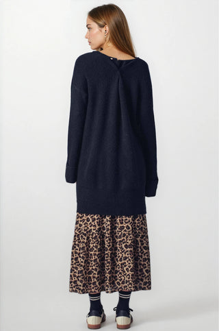 Oversized Knit V-Neck Sweater Tunic Top - Fitkitty Culture Athleisure Wear, Yoga Wear &  Women's Clothing