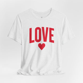 LOVE Heart Graphic Tee – Valentine’s Day Red Love T-Shirt
